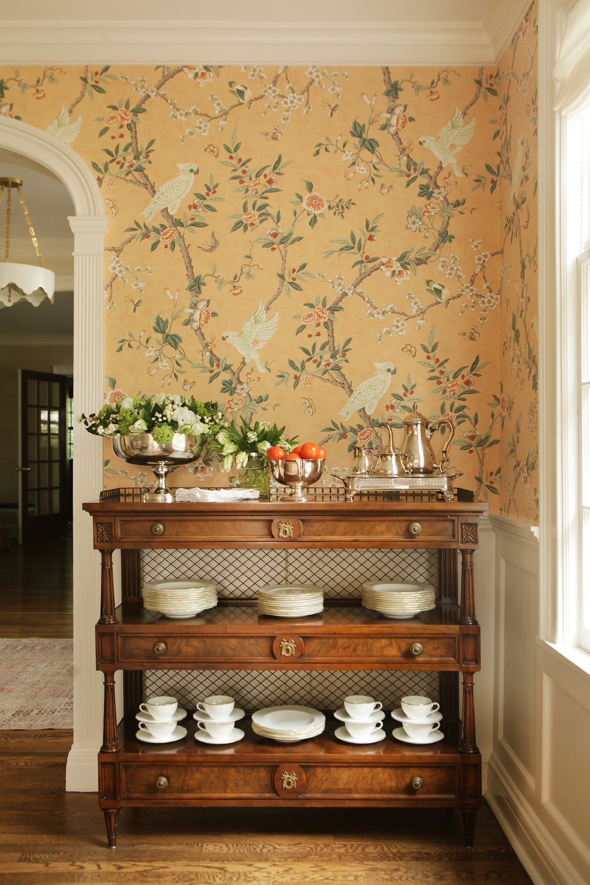 Luxury wallpaper installation